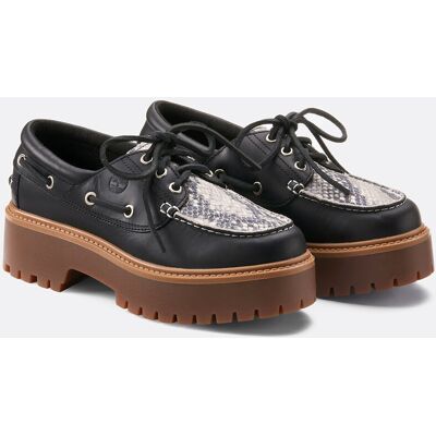 TIMBERLAND Scarpe da barca con zeppa Stone Street in pelle TIMBERLAND Scarpe da barca con zeppa Stone Street in pelle