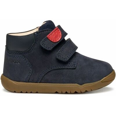 GEOX Sneakers pelle primi passi patte a strappo Macchia GEOX Sneakers pelle primi passi patte a strappo Macchia