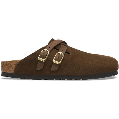 BIRKENSTOCK Zoccoli in camoscio, BLAIR D-BUCKLE BIRKENSTOCK Zoccoli in camoscio, BLAIR D-BUCKLE