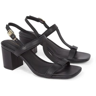 TOMMY HILFIGER Sandali in pelle con tacco TOMMY HILFIGER Sandali in pelle con tacco
