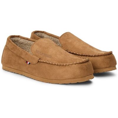TOMMY HILFIGER Pantofole in pelle scamosciata TOMMY HILFIGER Pantofole in pelle scamosciata