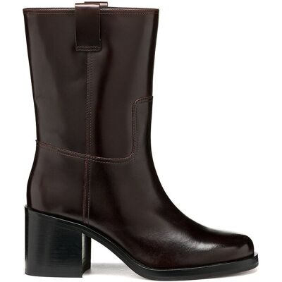 GEOX Stivaletti con tacco in pelle, SOBIMA GEOX Stivaletti con tacco in pelle, SOBIMA