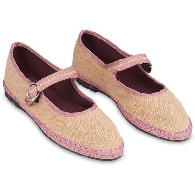 FLABELUS Ballerine Mary-Jane in lino FLABELUS Ballerine Mary-Jane in lino