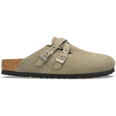 BIRKENSTOCK Zoccoli in camoscio, BLAIR D-BUCKLE BIRKENSTOCK Zoccoli in camoscio, BLAIR D-BUCKLE