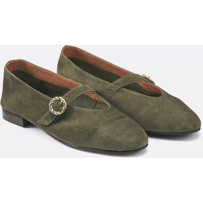 LA REDOUTE COLLECTIONS Ballerine in pelle scamosciata LA REDOUTE COLLECTIONS Ballerine in pelle scamosciata