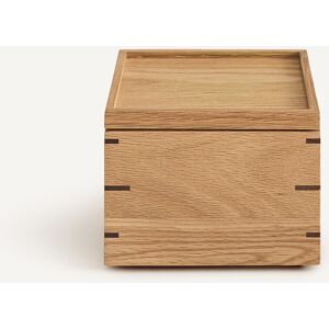 AM.PM Contenitore quadrato in rovere massiccio naturale, HIBASHI AM.PM Contenitore quadrato in rovere massiccio naturale, HIBASHI