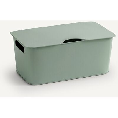 Contenitore di stoccaggio verde Am.pm con angoli arrotondati - Contenitore Contenitore di stoccaggio verde Am.pm con angoli arrotondati - Contenitore