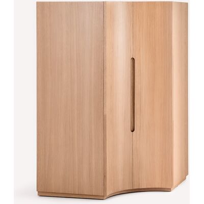 AM.PM Elemento di armadio angolare alto per guardaroba componibile, impiallacciato rovere, EVORIA AM.PM Elemento di armadio angolare alto per guardaroba componibile, impiallacciato rovere, EVORIA