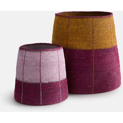 LA REDOUTE INTERIEURS Set di 2 cestini portaoggetti, in fibra naturale, BLIKKA LA REDOUTE INTERIEURS Set di 2 cestini portaoggetti, in fibra naturale, BLIKKA