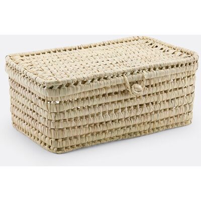 La Redoute Interieurs Cestino portaoggetti in foglie di palma - 47cm - Beige - Cestino di stoccaggio La Redoute Interieurs Cestino portaoggetti in foglie di palma - 47cm - Beige - Cestino di stoccaggio