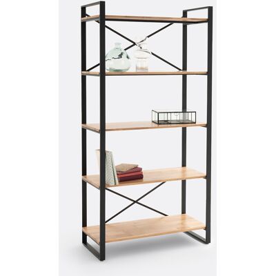 LA REDOUTE INTERIEURS Scaffale Hiba Rovere Acciaio - Tipo di Scaffale LA REDOUTE INTERIEURS Scaffale Hiba Rovere Acciaio - Tipo di Scaffale