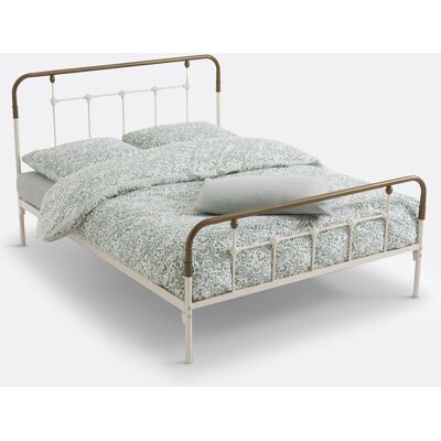 LA REDOUTE INTERIEURS Letto in metallo - Asper Bianco - Doppio LA REDOUTE INTERIEURS Letto in metallo - Asper Bianco - Doppio