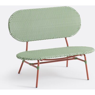 Panca da giardino Matu di La Redoute Intérieurs - Acciaio e Resina Resistente Panca da giardino Matu di La Redoute Intérieurs - Acciaio e Resina Resistente