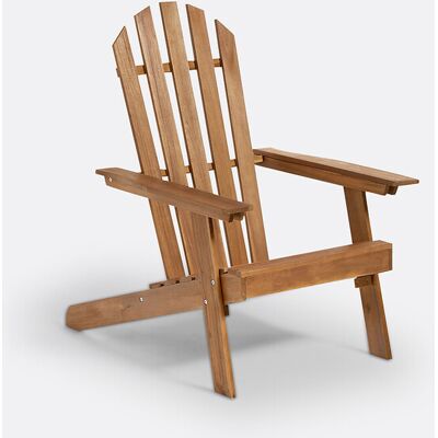 LA REDOUTE INTERIEURS Poltrona stile Adirondack Zeda acacia LA REDOUTE INTERIEURS Poltrona stile Adirondack Zeda acacia