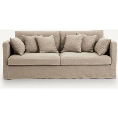 Copriletto in lino AM.PM Neo Kinkajou Beige - 3-5 Posti Copriletto in lino AM.PM Neo Kinkajou Beige - 3-5 Posti