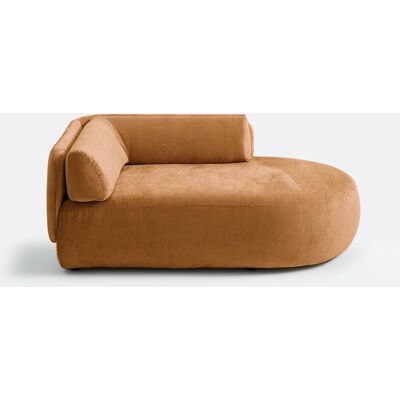 La Redoute Interieurs Divano Meridiano Marrone - Chaise Longue La Redoute Interieurs Divano Meridiano Marrone - Chaise Longue