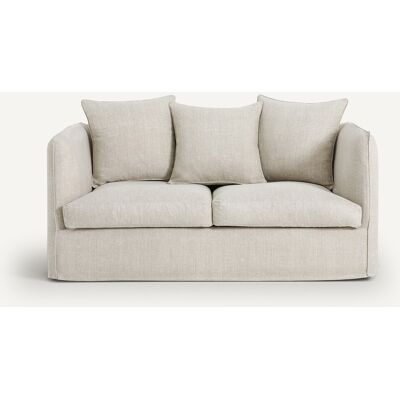 Divano 2 Posti Néo Chiquito Beige Cotone/Lino - AM.PM Divano 2 Posti Néo Chiquito Beige Cotone/Lino - AM.PM