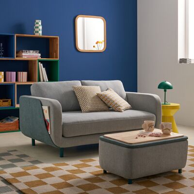 LA REDOUTE INTERIEURS Jimba 3-in-1 Pouf - Seduta, contenitore e tavolino LA REDOUTE INTERIEURS Jimba 3-in-1 Pouf - Seduta, contenitore e tavolino