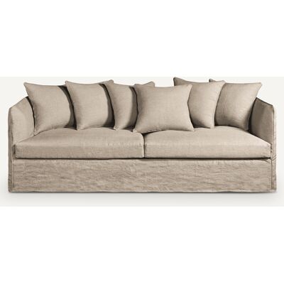 Divano AM.PM Neo Chiquito - Lino stropicciato, Beige, 3-5 Posti Divano AM.PM Neo Chiquito - Lino stropicciato, Beige, 3-5 Posti