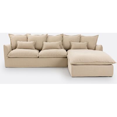 LA REDOUTE INTERIEURS Divano angolare Odna - Lino spesso, Bultex, Francia LA REDOUTE INTERIEURS Divano angolare Odna - Lino spesso, Bultex, Francia
