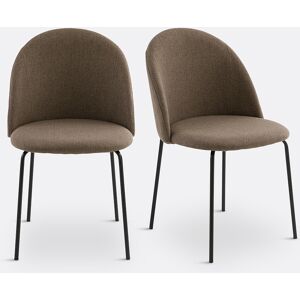 LA REDOUTE INTERIEURS Set di 2 sedie in tessuto chiné, Nordie LA REDOUTE INTERIEURS Set di 2 sedie in tessuto chiné, Nordie