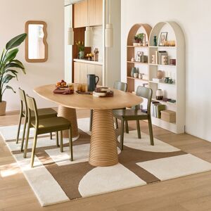 LA REDOUTE INTERIEURS Tavolo da pranzo ovale, impiallacciato in rovere, da 6 a 8 coperti, LIAM LA REDOUTE INTERIEURS Tavolo da pranzo ovale, impiallacciato in rovere, da 6 a 8 coperti, LIAM