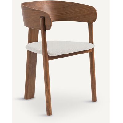 AM.PM Poltrona da tavolo a 3 gambe in tessuto bouclé, MARAIS, design di Emmanuel Gallina AM.PM Poltrona da tavolo a 3 gambe in tessuto bouclé, MARAIS, design di Emmanuel Gallina