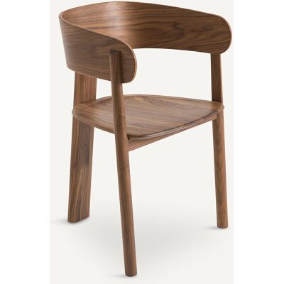 AM.PM Poltrona da tavolo, noce e impiallacciatura, 3 gambe, MARAIS, design di Emmanuel Gallina AM.PM Poltrona da tavolo, noce e impiallacciatura, 3 gambe, MARAIS, design di Emmanuel Gallina