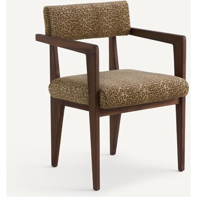 AM.PM Poltrona da tavolo, rivestimento con stampa animalier, Izag AM.PM Poltrona da tavolo, rivestimento con stampa animalier, Izag
