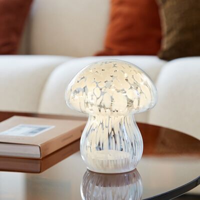 LA REDOUTE INTERIEURS Lampada decorativa a LED a forma di fungo in vetro, Onoki LA REDOUTE INTERIEURS Lampada decorativa a LED a forma di fungo in vetro, Onoki