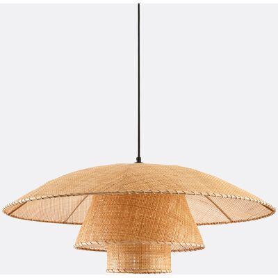 LA REDOUTE INTERIEURS Lampadario in vimini Ø80 cm, Lola LA REDOUTE INTERIEURS Lampadario in vimini Ø80 cm, Lola