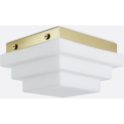 LA REDOUTE INTERIEURS Lampada a soffitto o a parete, vetro opalino, larghezza 27,5 cm, DECAR LA REDOUTE INTERIEURS Lampada a soffitto o a parete, vetro opalino, larghezza 27,5 cm, DECAR