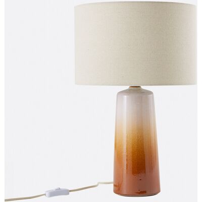 LA REDOUTE INTERIEURS Lampada da tavolo in ceramica e lino, altezza 47 cm, Grezza LA REDOUTE INTERIEURS Lampada da tavolo in ceramica e lino, altezza 47 cm, Grezza