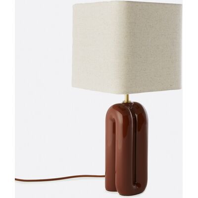 LA REDOUTE INTERIEURS Lampada da tavolo ceramica e lino, Malo LA REDOUTE INTERIEURS Lampada da tavolo ceramica e lino, Malo