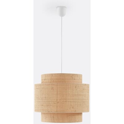 LA REDOUTE INTERIEURS Lampada a Soffitto Beige con Doppia Raffia - Illuminazione LA REDOUTE INTERIEURS Lampada a Soffitto Beige con Doppia Raffia - Illuminazione
