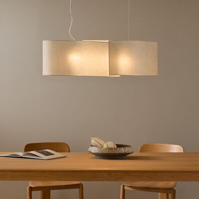 AM.PM Lampadario a sospensione in lino, HARIELLE AM.PM Lampadario a sospensione in lino, HARIELLE