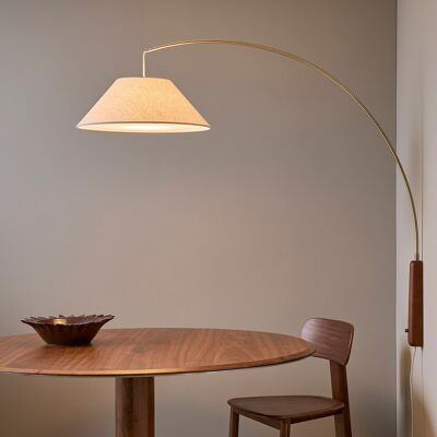 AM.PM Lampada da parete articolata in rovere tinto e lino, NESTWOOD AM.PM Lampada da parete articolata in rovere tinto e lino, NESTWOOD