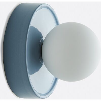 LA REDOUTE INTERIEURS Applique o plafoniera, rotonda, ceramica e vetro opalino, diametro 16,8 cm, HOLI LA REDOUTE INTERIEURS Applique o plafoniera, rotonda, ceramica e vetro opalino, diametro 16,8 cm, HOLI