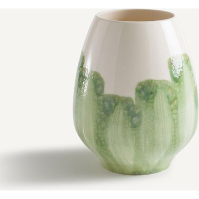 AM.PM Vaso in terracotta smaltata dipinto a mano, WINGA AM.PM Vaso in terracotta smaltata dipinto a mano, WINGA