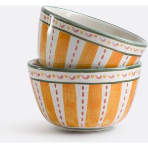 LA REDOUTE INTERIEURS Set di 2 ciotole in gres smaltato con motivi, Baldia LA REDOUTE INTERIEURS Set di 2 ciotole in gres smaltato con motivi, Baldia