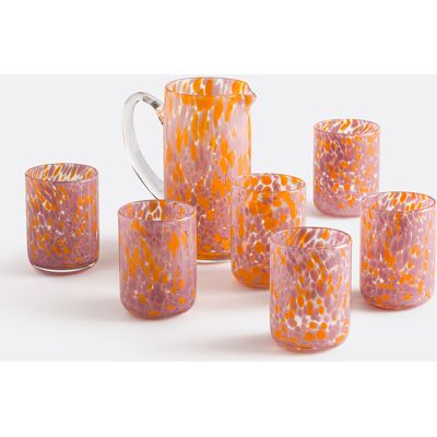 LA REDOUTE INTERIEURS Set di 6 bicchieri d’acqua in vetro puntinato, DOTIO LA REDOUTE INTERIEURS Set di 6 bicchieri d’acqua in vetro puntinato, DOTIO