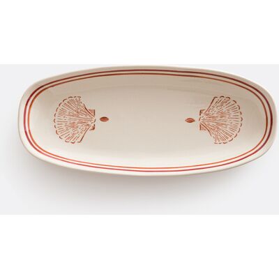 LA REDOUTE INTERIEURS Piatto in ceramica, motivo conchiglia, OMANA LA REDOUTE INTERIEURS Piatto in ceramica, motivo conchiglia, OMANA