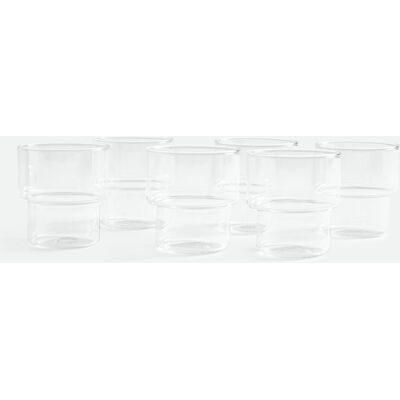 LA REDOUTE INTERIEURS Set di 6 bicchieri, vetro borosilicato, LENZO LA REDOUTE INTERIEURS Set di 6 bicchieri, vetro borosilicato, LENZO