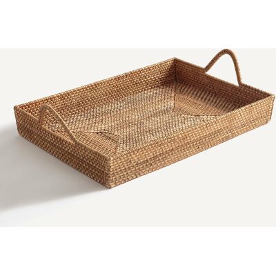Am.pm Vassoio in vimini Vespérie - Naturale, Beige, 56x38x15cm Am.pm Vassoio in vimini Vespérie - Naturale, Beige, 56x38x15cm