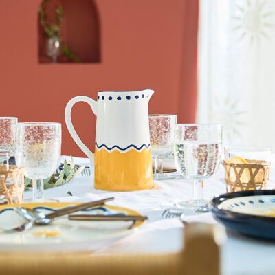 La Redoute Intérieurs Olympe Piatti in ceramica gialla - Servizio La Redoute Intérieurs Olympe Piatti in ceramica gialla - Servizio