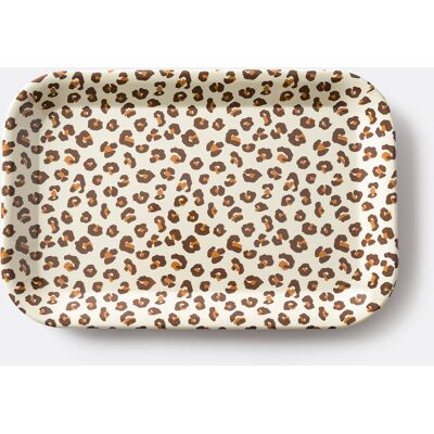 La Redoute Interieurs Vassoio Azhar con stampa leopardo La Redoute Interieurs Vassoio Azhar con stampa leopardo