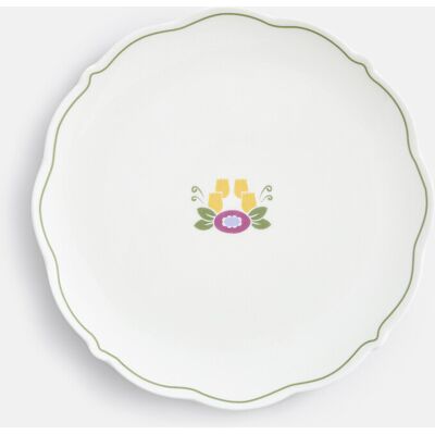 LA REDOUTE INTERIEURS Set di 4 piatti da dessert floreali in porcellana, POPIE LA REDOUTE INTERIEURS Set di 4 piatti da dessert floreali in porcellana, POPIE