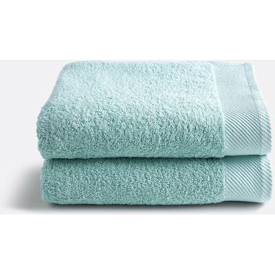 Set di Asciugamani in Cotone Redoute Interieurs - 50x100cm - Verde Set di Asciugamani in Cotone Redoute Interieurs - 50x100cm - Verde