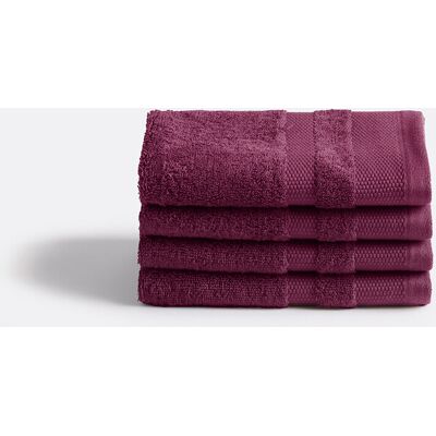 LA REDOUTE INTERIEURS Confezione da 4 asciugamani ospite in cotone egiziano 600g/m2, Kheops LA REDOUTE INTERIEURS Confezione da 4 asciugamani ospite in cotone egiziano 600g/m2, Kheops