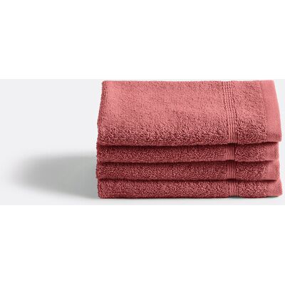 LA REDOUTE INTERIEURS Confezione da 4 asciugamani ospiti spugna 600 g/m², Zavara LA REDOUTE INTERIEURS Confezione da 4 asciugamani ospiti spugna 600 g/m², Zavara